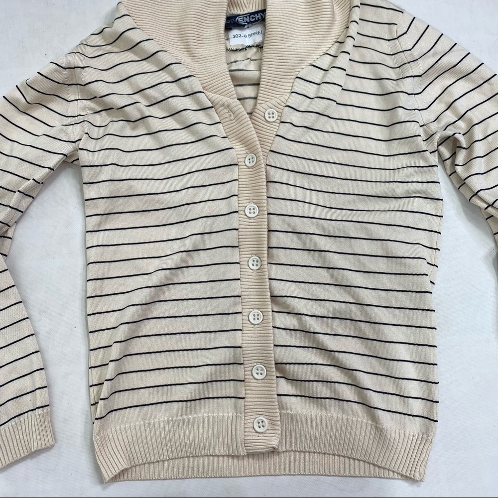 Givenchy Sport Yellow Striped button down Sweater size S - Picture 4 of 12